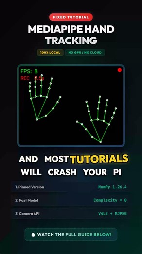 I Fixed Every Raspberry Pi MediaPipe Tutorial! 🤯
