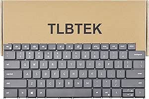 TLBTEK Keyboard Replacement Compatible with Dell Inspiron 13 5310 14 Pro 5431 5410 5415 5418 7415 2-in-1 P147G,16 Pro 5620 5625 7620 P119F,Latitude 3320 3420 P144G,Vostro 13 5310 Series Laptop Black