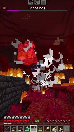 My First Epic Battle with the Great Hog - The Ultimate MC Movie Addon! #minecraft #gaming