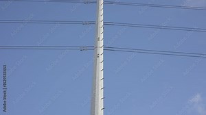 high voltage power line, canon eos R c-log color 8bits