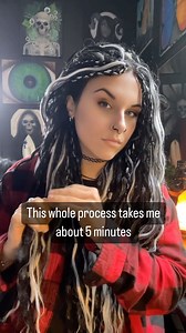 A lot of you have asked about my daily hair routine with wavy loc extensions. Here’s a quick video of what I do 🥰 #hairextensions #hairtutorial #braidstyles #dreadlocks #dreadlockextensions #haircolor #redhair #hairdye #curlyhair #nodamage #brighthair #love #custom #hairstyles #hairstylist #art #hairart #dreadlocks #syntheticdreadlocks #locs #locextensions #girlswithdreads #howto #beauty #redhead #fallhair #goth #gothgirl #haircut #hairideas #hairtransformation | Samy Jorge