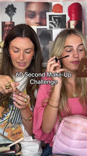 Steph & Lola’s 60-second make-up challenge in the beauty booth. Watch on to see who wins… #makeupchallenge #60secondchallenge Make-Up Challenge Beauty Products LuxeGen Make-Up Routine