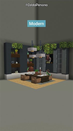 Minecraft: Simple Dining Room Ideas #shorts #minecraft