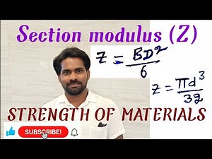 (తెలుగు) what is Section modulus (Z) for Rectangular, triangular and circular sections.in Telugu.