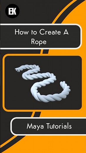 How to create a Rope in Maya #shorts