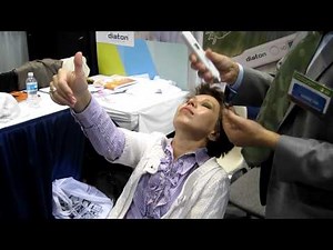 How to Tonometry Over Eyelid with Tonometer DIATON at Academy of Ophthalmology AAO 2010