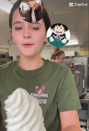 If Bakugou and Deku worked at a ice cream shop😂