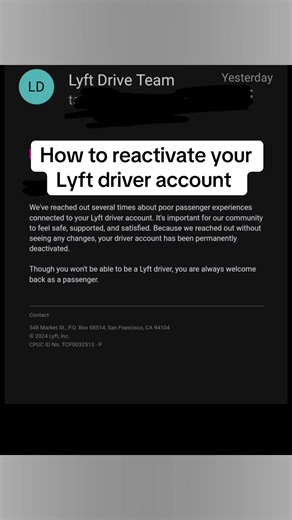 How to reactivate your Lyft driver account #lyft #lyftdriver #lyftdeactivatemyaccount #lyftdeactivated #waitlist