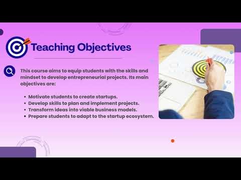 Overview of the Entrepreneurship Course