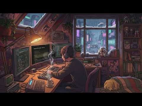 1 Hour Cozy Lofi for Studying ❄️ Winter Jazz Music for Focus & Work [No Talking]