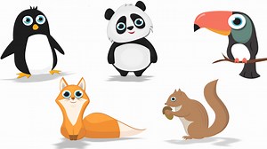 Cartoon Animals Pack 2