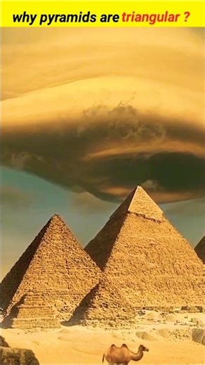 why pyramids are triangular in shape? #short #ytshort #factsshape #pyramidsofegypt