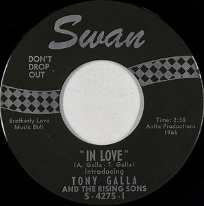 Tony Galla And The Rising Sons - In Love / Guys Go For Girls
