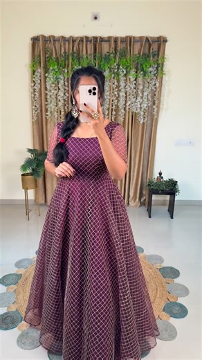 YAZHLI COLLECTION ™️ on Instagram: "Comment *REENA* for this Dress Link 🔗 Shop On Website: Yazhlicollection.com ©️ All rights of content reserved with @yazhli_collection “*Reena*” 👘 *Model* ;(Gown) 🧵 *Stuff used* *Gown* 👗 *Fabric* :-Netted fabric *Work :-*Full gown made up with coding *Inner:-* Creep *Gown Length:-* 49-50 inch *Sleeve length*- 11 inch *Flair:-*4Meter ✨✔️ Elegance ✔️ comfort✔️ *Key note* *OccasionsVersatility* : 🥳 Wedding 💍 💃festive gatherings. 🎉Party Etc Size* S(36) M(38