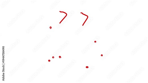 Bold red outline of quotation marks, a universal symbol for speech, dialogue, quotes, and direct communication