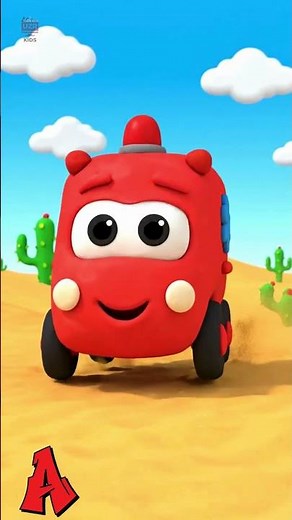 Learn Alphabet A to H with Vehicles 🚑🚌🚗 | ABC Phonics for Kids | UZR Learning #shorts