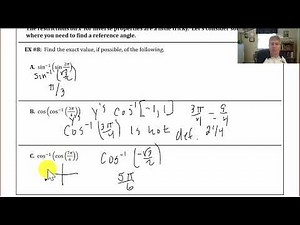 Lesson 3.9 B(1) - Application of Inverse Trig Functions