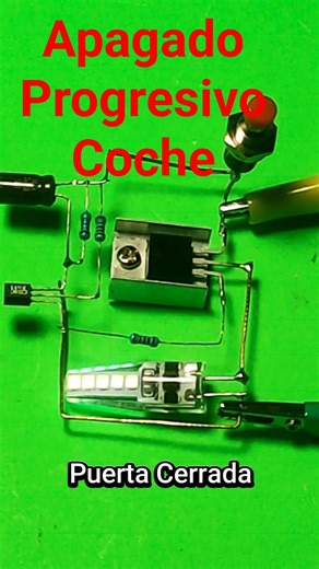 🔴 Circuito Apagado Progresivo Luces LED Interior Coche 🚗