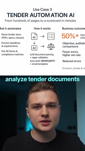 Tender Automation AI: Save Time & Effort Instantly! #shorts