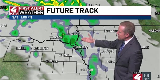 A couple shower chances enter the forecast as the weekend arrives