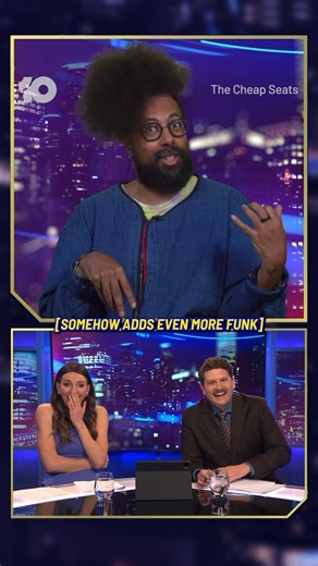 10K views · 154 reactions | The brilliant Reggie Watts⁩ was beatbox remixing our theme song in between breaks on our show today, and we just had to show you! #CheapSeatsAU You can catch Reggie Watts and Mel Bracewell amongst the stellar lineup for the Just For Laughs All Star Gala 2025 - this Saturday Nov 15 at the Sydney Opera House! | The Cheap Seats | Facebook