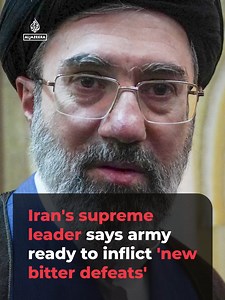 In a message read on Iranian state TV, Iran’s Supreme Leader Mojtaba Khamenei warned the navy was ready to inflict ‘new bitter defeats’ on the US and Israel, as tensions escalated in the Strait of Hormuz where at least two merchant vessels reported coming under gunfire.