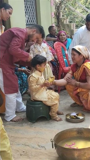 mundan 😊😊 garhwali function #trending #mundanceremony #shortvideo