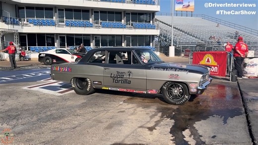 🚙📹 In-Car Video! 📹🚙 🏁 Watch as Jarrod Granier of The Original Lupe Tortilla Race Team takes his iconic 1966 Chevy II equipped with the 1-year L79 optioned 327ci 350horse 4-speed for a run in the NHRA Super Stock SS/F class. PS From one stick driver to another, I must say Jarrod is on-point with the shifts... | Driver Interviews with Bobby Fazio