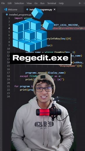 Consulta programas instalos en windows con regedit y python. #regedit #windows #programming #python | Pildoras de programación
