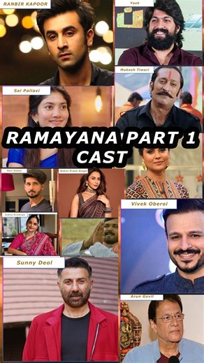 RAMAYANA PART 1: All lead cast 😱 #shorts