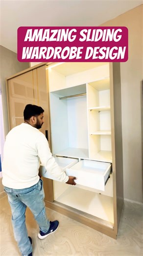Space Saving Sliding Wardrobe 7x8 – Latest Interior PM Design