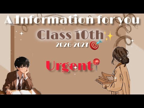 A information for you ||Class 10th || 2026-27#cbse #class10 #boardexam2026 #boardexamstrategy 