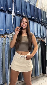 sh-155 short pollera line tiro intermedio color beige Podes encontrar este y mas productos en andarjeans.com.ar nos ubicamos en capital federal emilio lamarca 481 | Andar Jeans