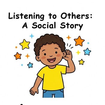 Feelings Emotions Kindergarten Social Story: Listening to Others SEL Book
