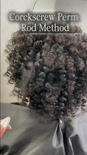 The Corkscrew Method 👀 | Get Bouncier, More Defined Perm Rod Curl | Natural Hair Perm Rod Set