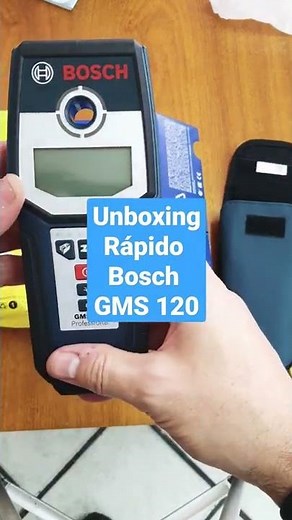 Unboxing super rápido - Bosch detector de materiales GMS120