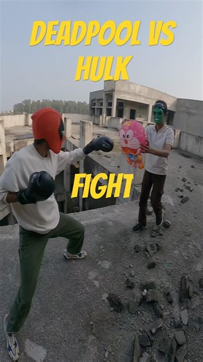 Deadpool vs Hulk 🤯. #parkour #yrun #trending #Deadpool #hulk #shorts #song #viral