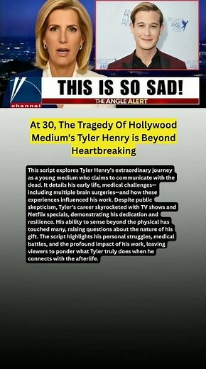 At 30, The Tragedy Of Hollywood Medium's Tyler Henry is Beyond Heartbreaking#shorts #viral #foryou