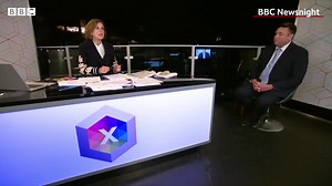 "Democratic, perfectly legitimite wishes, voted for by the public, are going to be blocked. That is not, at heart, democratic values." The SNP's Alex Robertson says that if his party form an overall majority in Scotland, a second referendum should not be blocked by Westminster, but Scottish Conservative Chief Whip Miles Briggs says another referendum would be "irresponsible" and "divisive". BBC Newsnight https://bbc.in/3ux0hgT | BBC News