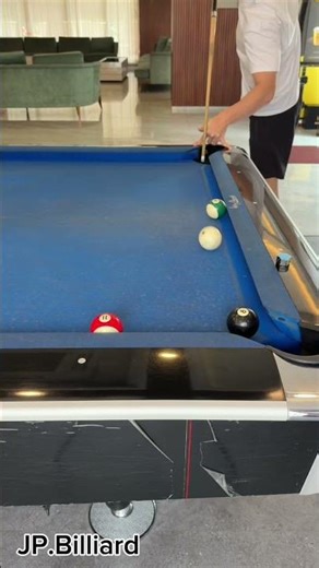 Masse shot - Eight Ball #billiard #billiards #8BallPool #trickshot #jpbilliard