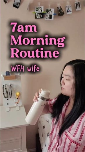 7am morning routine with me, WFH wife in my 30s, time stamped #morningroutine