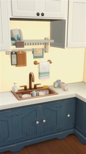 Using clutter to tell a story is one of the best parts of building in Sims4, even in kitchens!