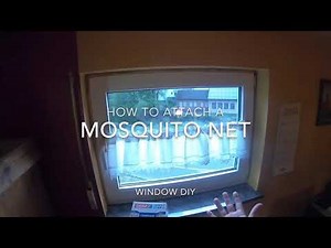 How to attach a Mosquito Insect net Stop Hook and Loop Comfort For Windows DIY