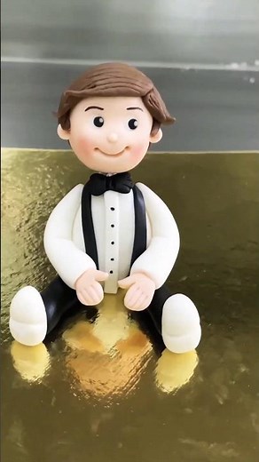 fondant little cute boy cake topper fondant cake topper 2year birthday #fondant #1million #babyboy