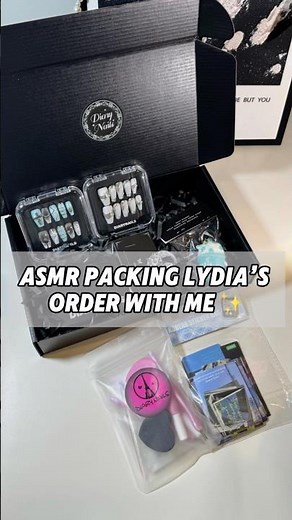 ASMR Packing Lydia’s order with me｜Shop at diarynails.com #asmr #packingorders #asmrsounds #nails