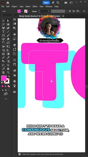 Monje Studio Tutorials: Create Stunning Glitch Text in Illustrator