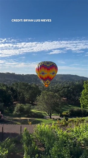 Hot air balloon hits a tree in Solano County