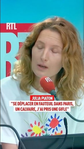 Julia Piaton: "Moving around Paris in a wheelchair is a nightmare, I was slapped in the face."