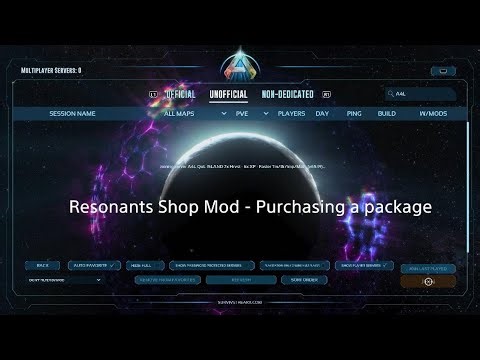 ARK Survival Ascended_Resonant's Shop Mod - Purchasing a package