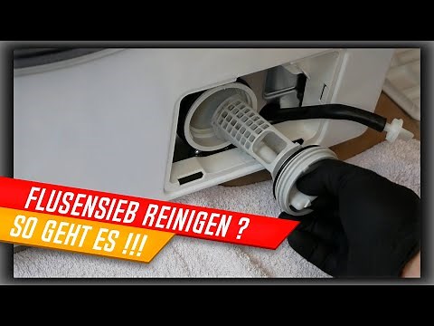 How to clean the washing machine lint filter! Simply explained by the kitchen king!